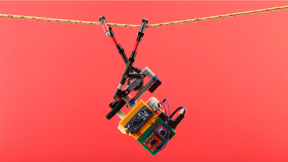 LEGO®-compatible Zipline Robot