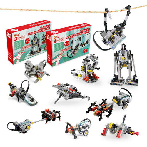 LEGO®-compatible Sound-activated Cherry Tart twin pack Robot kit